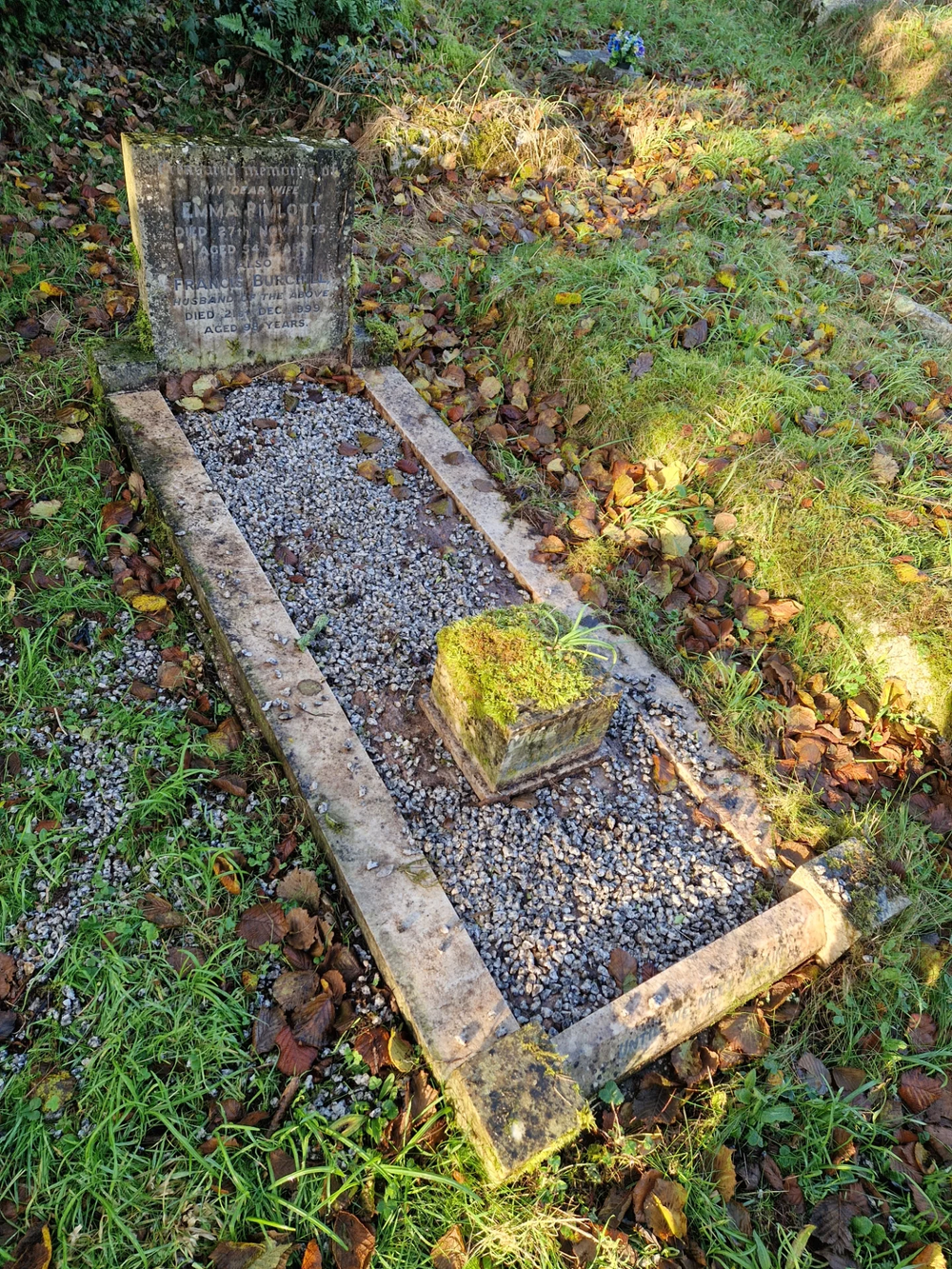 Grave before cleaning